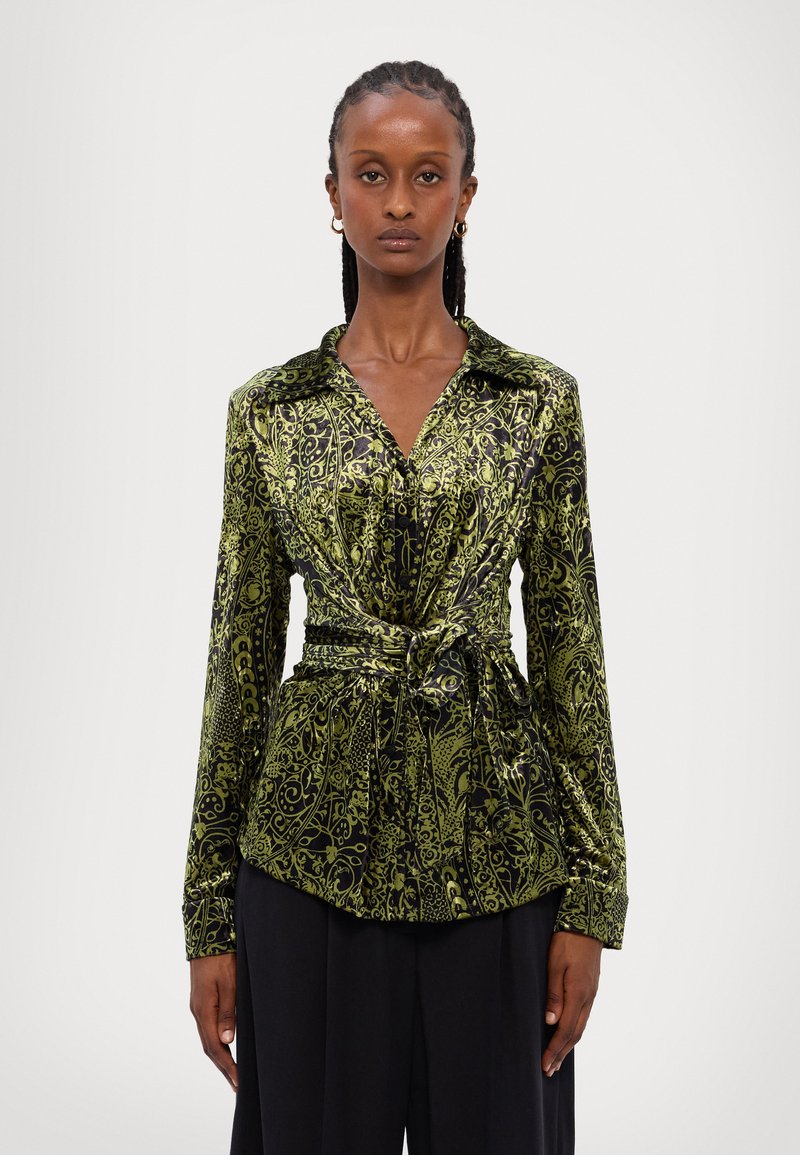 Diane von Furstenberg LARGARDE  - Gombos blúz - green