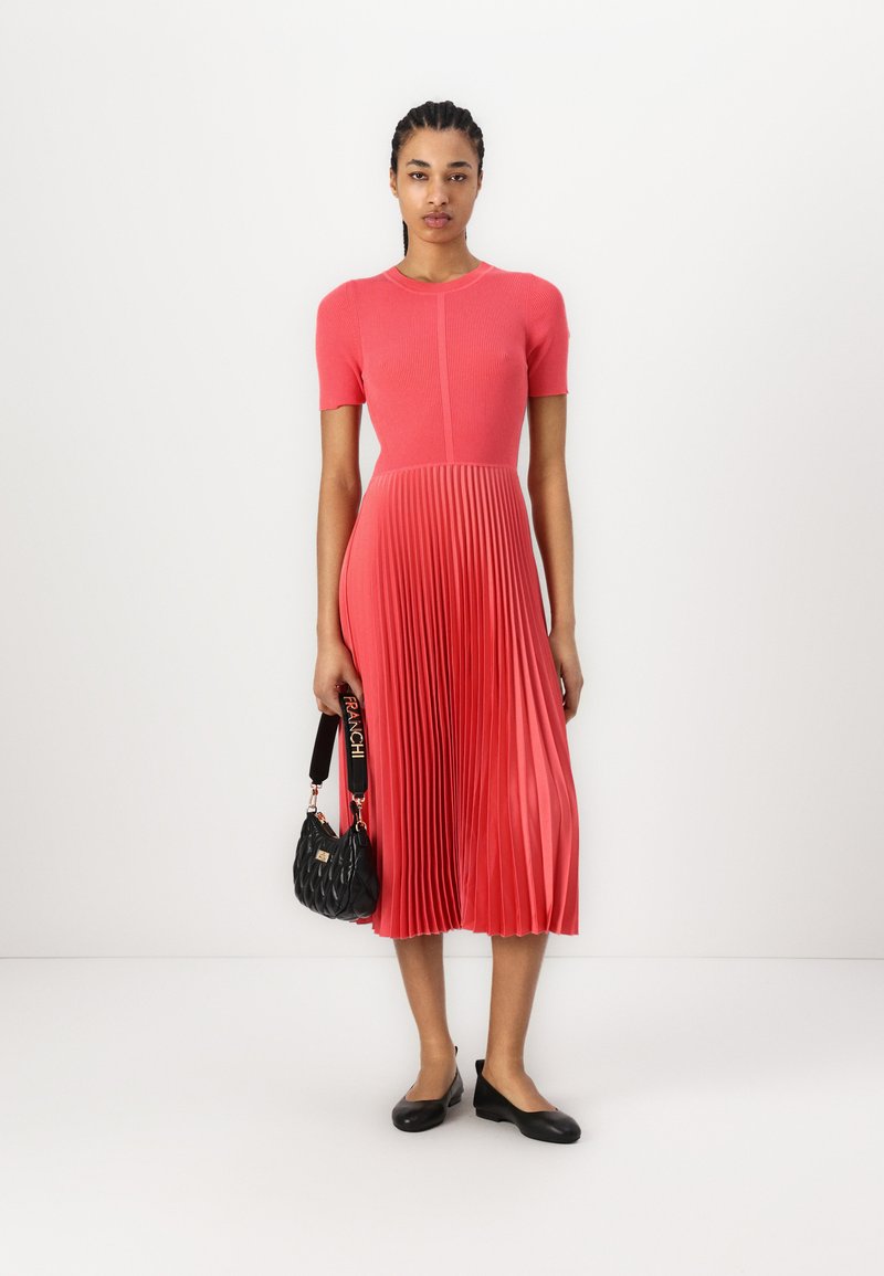 boss fadrid pleated midi dress Fadrid Ribbed Pleated A-Line Dress (Women)