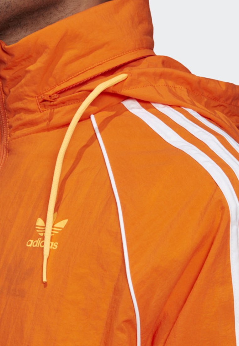 adidas windbreaker orange