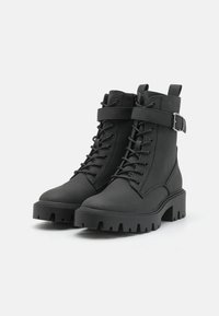 ONLY SHOES ONLBETTY LACE UP BOOT - Gležnjače s platformom - black