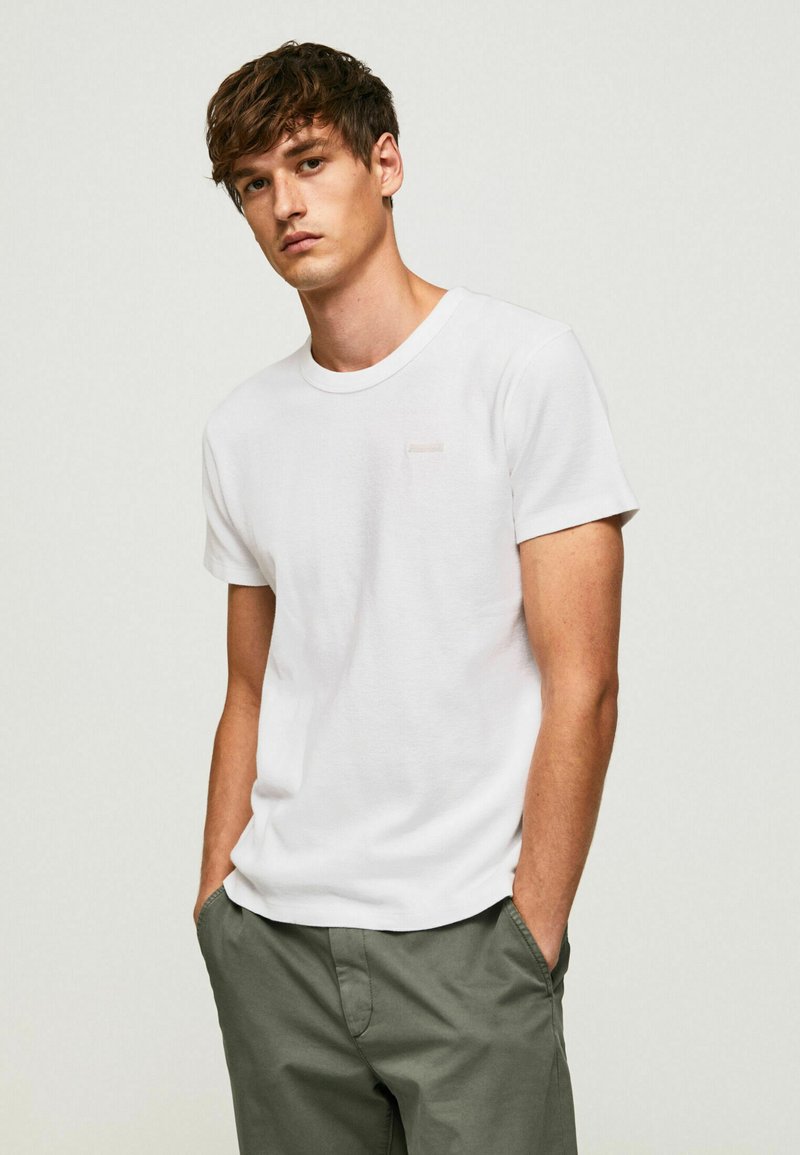 Pepe Jeans BASIC RELFORD T shirt Basique White blanc ZALANDO FR pepe-jeans-basic-relford-t-shirt-basique-white-blanc-zalando-fr