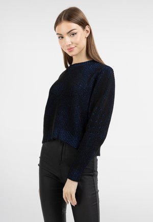 AT NIGHT   - Strickpullover - schwarz