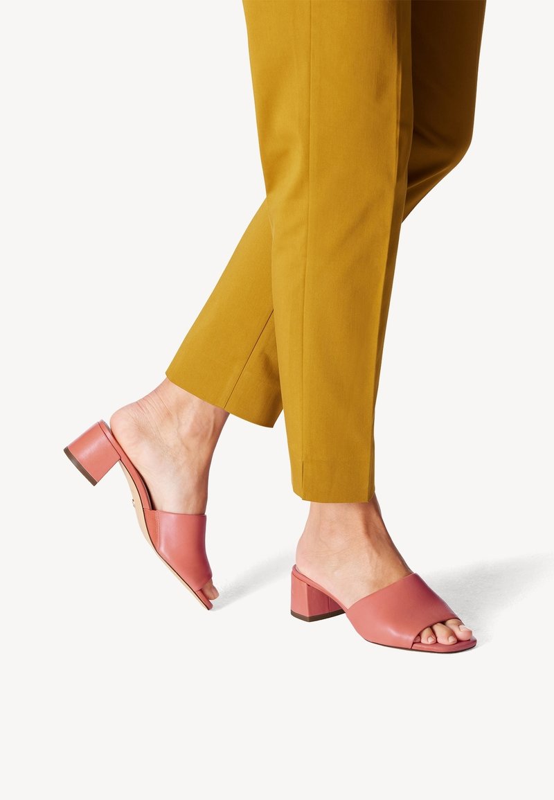 Tamaris Mules med hæl - orange
