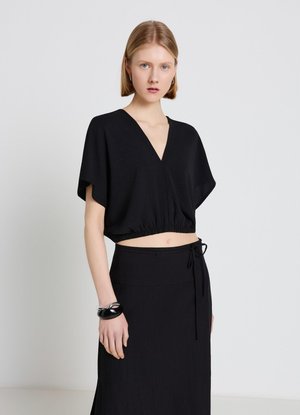 Calliope, CAMICIA TINTA UNITA - Blouse - ultrablack