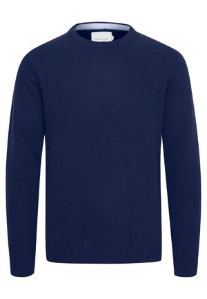 Casual Friday, CFKARL FINE KNIT CREW NECK - Striktrøje - navy blazer