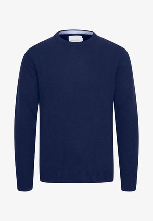Casual Friday, CFKARL FINE KNIT CREW NECK - Jumper - navy blazer