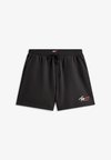 SIGNATURE SUEDED TERRY SWEAT SHORTS - Παντελόνι φόρμας - black