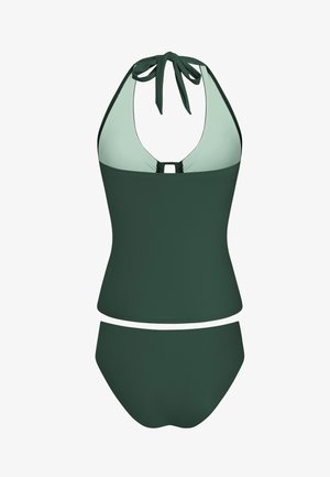 Cupshe, ALLURING HALTER TANKINI SET FOR GLAMOUR - Bikini - olive