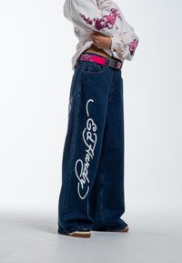 Ed Hardy NY CITY XTRA OVERSIZED  - Relaxed fit jeans - indigo