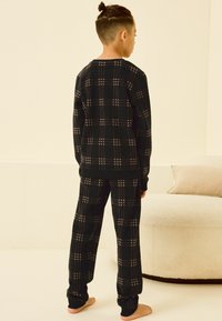Next SINGLE SOFT TOUCH  - REGULAR FIT SET - Nachtwäsche Set - black white check