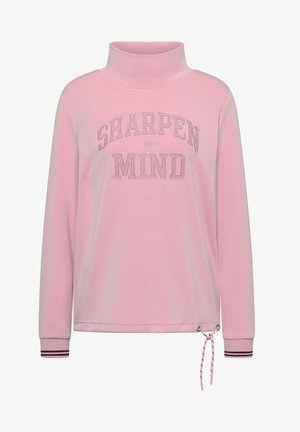 Cecil, LANGARM SHIRT MIT STEHKRAGEN UND WORDING - Longsleeve - mellow rose