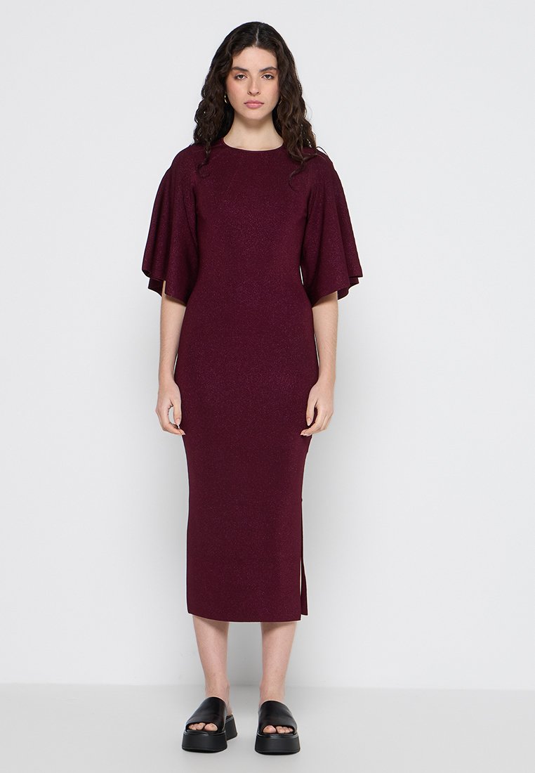 Ted Baker Gebreide jurk donkerrood