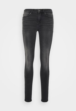 NMLUCY - Calças de ganga de corte skinny - medium grey denim