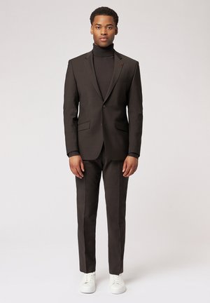 COLOURED SUIT IM SLIM FIT - Costume - dunkelbraun