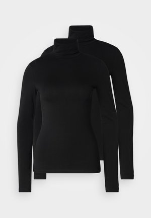 2 PACK  - Long sleeved top - black