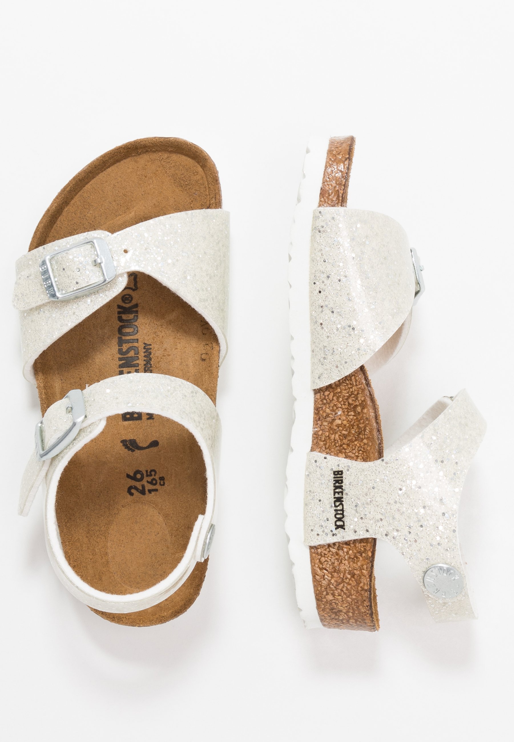Birkenstock RIO - Sandalen - cosmic sparkle white/wit - Zalando.nl