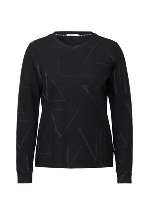 Cecil, Langærmet T-shirt - schwarz