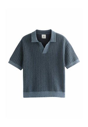 Next REGULAR FIT SHORT SLEEVE STRIPE TROPHY - Polosärk - blue