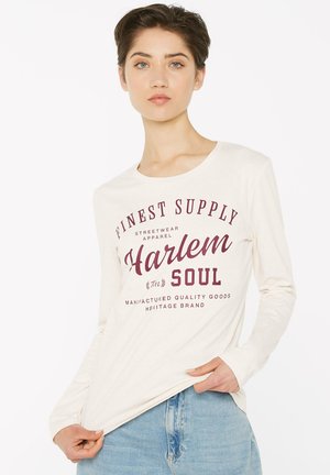 Harlem Soul BREN DA PRINTED - Long sleeved top - ecru