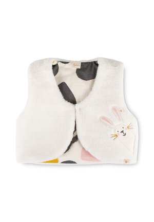 sigikid, SIGIKID SHERPA-FLEECE WESTE SCHNEEHASE - Waistcoat - weiß