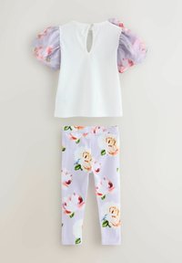Baker by Ted Baker REGULAR FIT - SLEEVE BOW DETAIL 2 PIECE SET - Legingi — bikses - lilac/purple