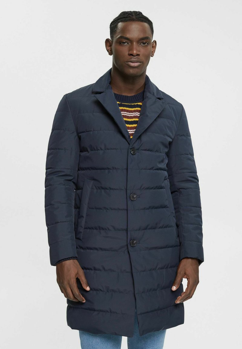 Esprit Collection Winter coat navy/mottled dark blue Zalando.co.uk