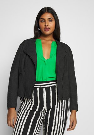 CARAVANA BIKER - Faux leather jacket - black