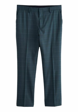 SIGNATURE ZIGNONE TEXTURED CHECK - REGULAR FIT - Stoffhose - blue
