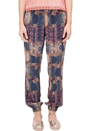 QS, Stoffhose - mottled dark blue