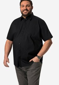 BOSTON PARK HALBARM KENTKRAGEN - Skjorta - black