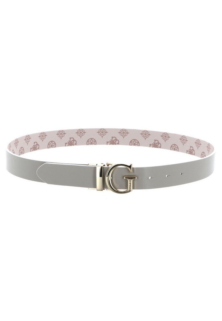 GUESS White Belt with Pink Interior Pastel Pink & White Pyramid Stud Belt | Hot Topic main image 4