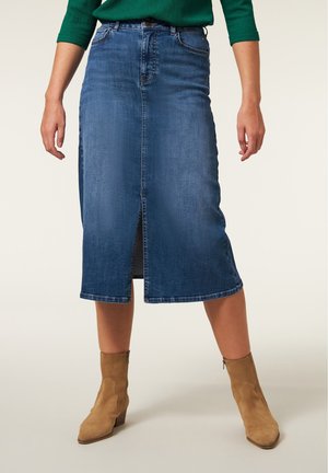 LAUREN - A-lijn rok - medium denim