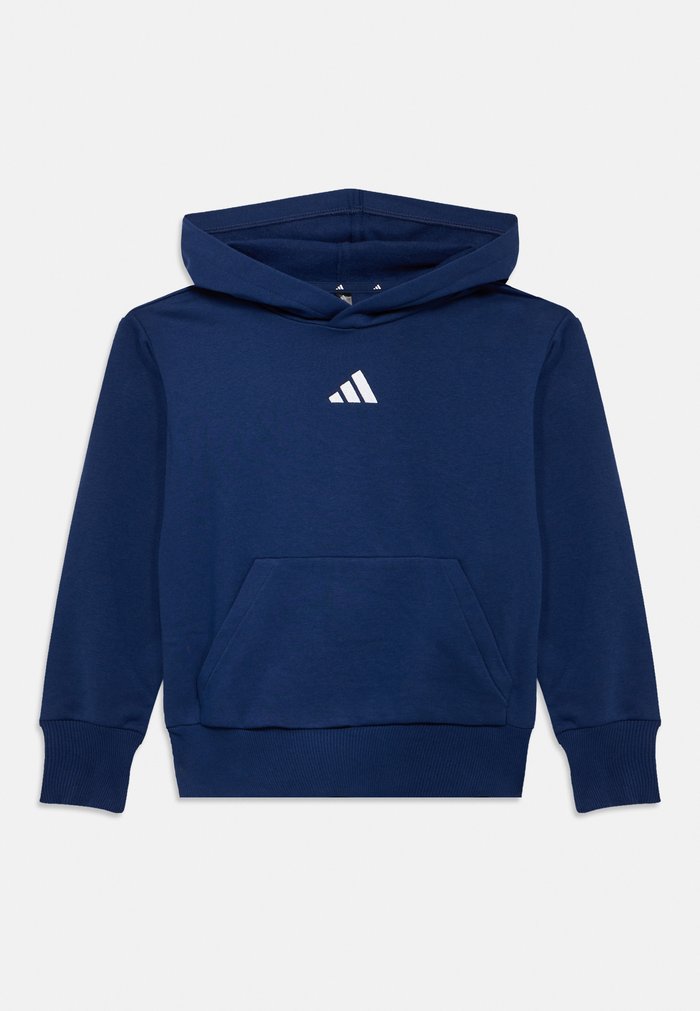 adidas JUNIOR HOODIE UNISEX - Sudadera con capucha - dark blue/white