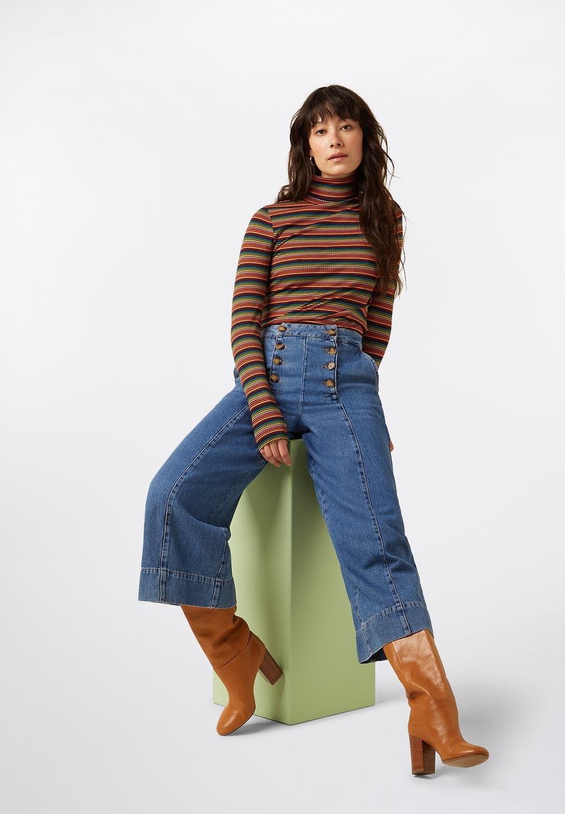 Pantalon Femme Sinéquanone REGLISSE - Rayures Noires - Taille 38/6 FR - Formel - Neuf Avec étiquettes