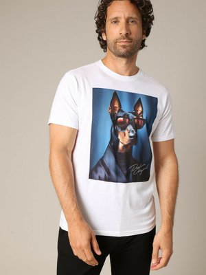 MONBO - T-shirt imprimé - weiß