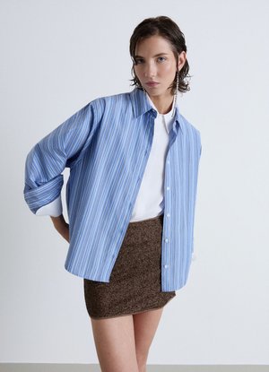 Calliope, CAMICIA FANTASIA - Hemdbluse - var celeste scuro
