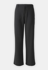 Gina Tricot Petite STRAIGHT PETITE TROUSERS - Hlače - black