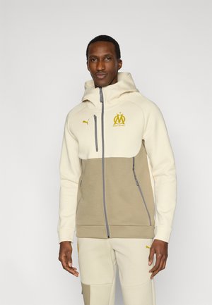 OM PUMATECH HOODIE - Sporto klubų atributika - alpine snow/gold-coloured fog