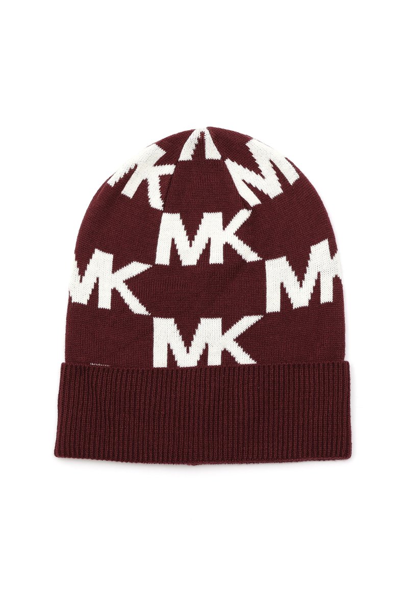 MICHAEL KORS バーガンディ ビーニー Michael Kors Men's Beanie Hat