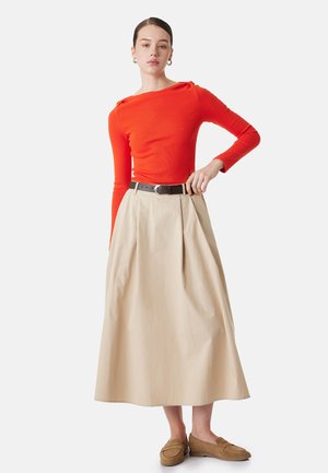 Koton MIDI FLARED  - A-snit nederdel - beige