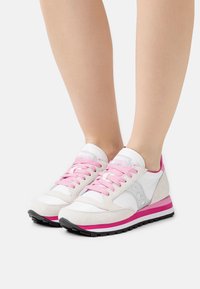 Saucony - JAZZ TRIPLE - Sneakers laag - white/grey/pink Miniatuurafbeelding 1