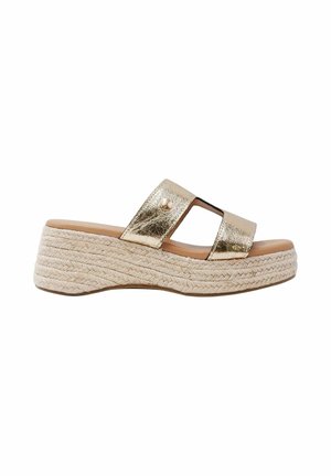 ORIGINAL SIDONIE - Mules à talons - champagne