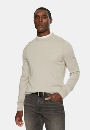 A GIROCOLLO - Trui - beige