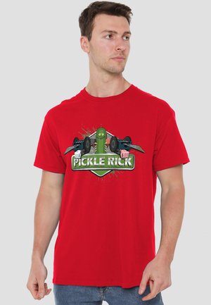 Cotton Soul, RICK AND MORTY PICKLE RICK - Print T-shirt - red