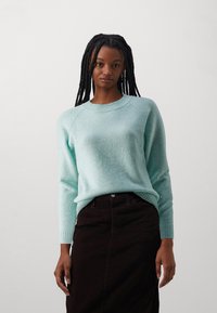 Vero Moda VMDOFFY LS O-NECK GA NOOS - Džemperis - türkis