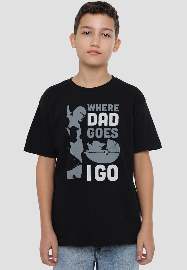 THE MANDALORIAN WHERE DAD GOES I GO - T-Shirt print