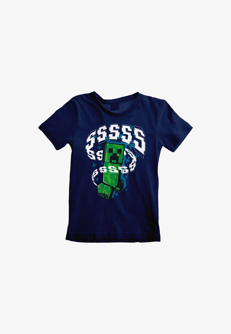 Henry Tiger MINECRAFT CREEPERS - T-Shirt print - navy blue