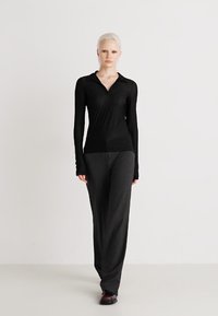 Weekday TRANSPARENT LONG SLEEVE - Topper langermet - black