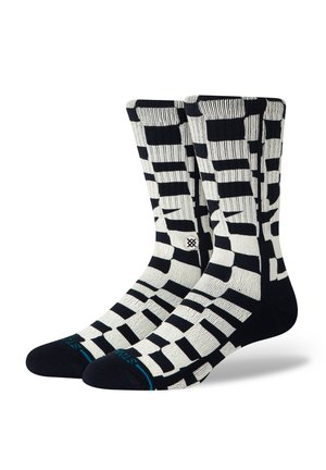 WAVE CHECK CREW UNISEX - Zeķes - black