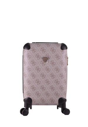 Valise à roulettes - dark taupe logo
